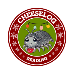 Illustration of a cartoon woodlouse with 'cheeselog' in text